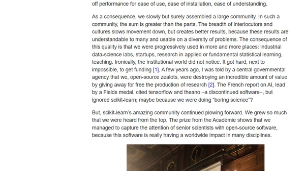 Getting a big scientific prize for open-source software