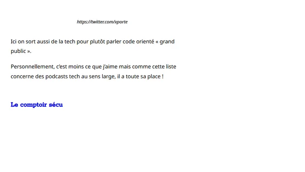 Podcasts pour les développeurs : La liste en français