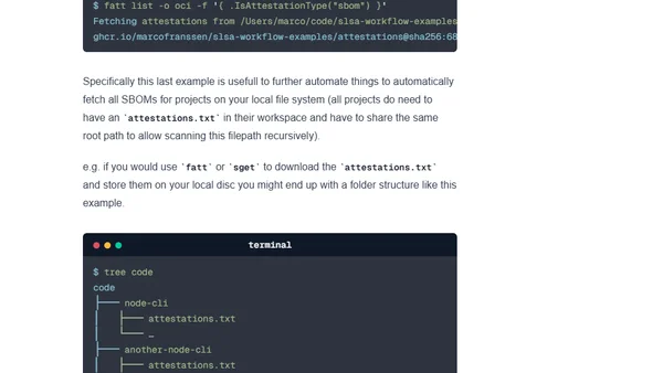 OCI as attestations storage for your packages