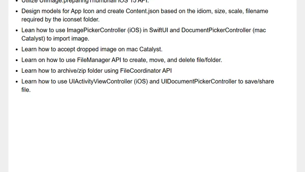 Build an App Icon Generator iOS & macOS Catalyst SwiftUI App