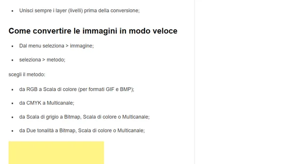 Web Design: Come Convertire le Immagini da RGB a CMYK?