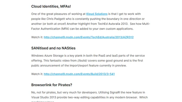 2013 Video Highlights