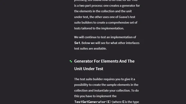 Test Collection Implementations with Guava
