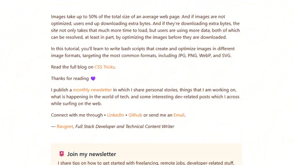 Converting and Optimizing Images From the Command Line
