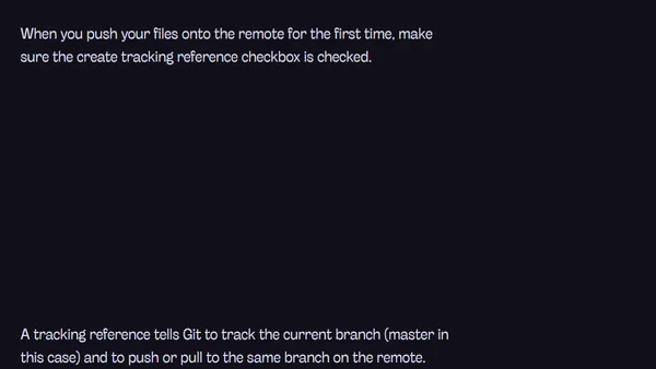Pushing to a Git remote
