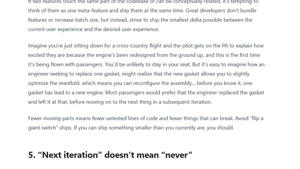 Seven ways to consistently ship great features