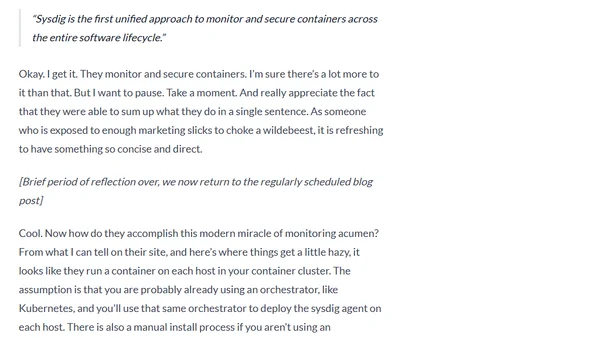 Cloud Field Day – Sysdig