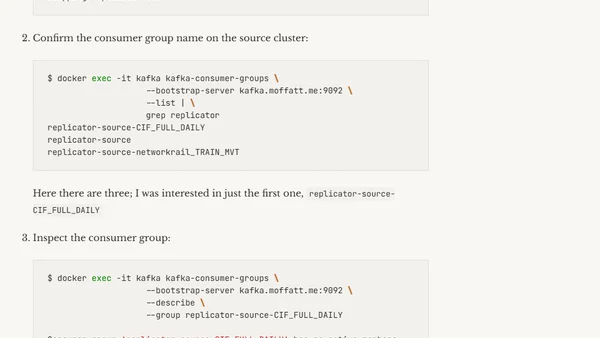 Resetting a Consumer Group in Kafka