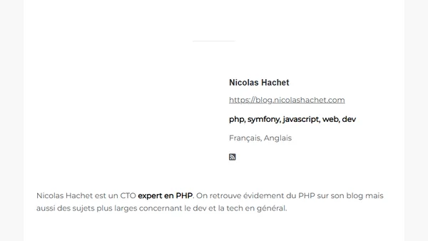 Recueil de blogs de développeurs