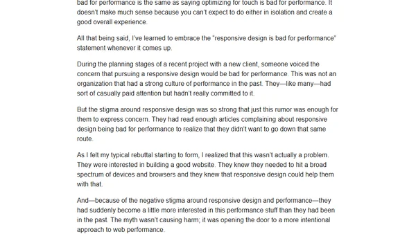 "RWD is bad for performance" is good for performance