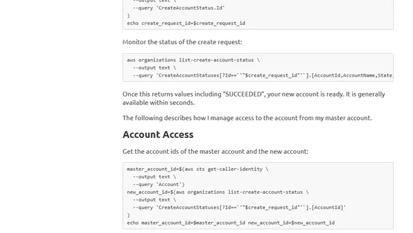 Creating AWS Accounts From The Command Line With AWS Organizations