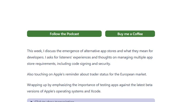 Alternative AppStores, are you ready for the new OS versions?
