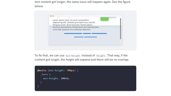 Responsive Height Design