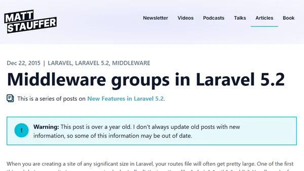 Middleware groups in Laravel 5.2