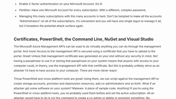 What happened to Code Spaces could happen to you. On Amazon, Azure and any host out there.