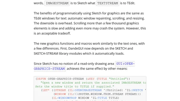 Adding graphics support to DandeGUI