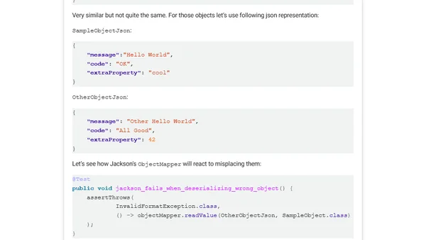 Gson failure in end-to-end tests