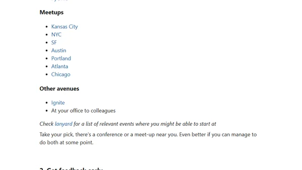 Protips for Conference Talks
