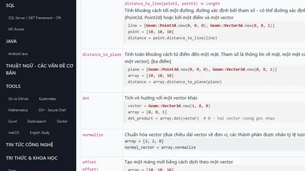 Lớp Array trong SketchUp API