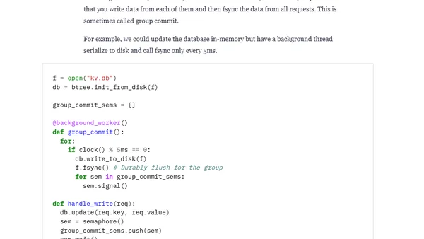 A write-ahead log is not a universal part of durability