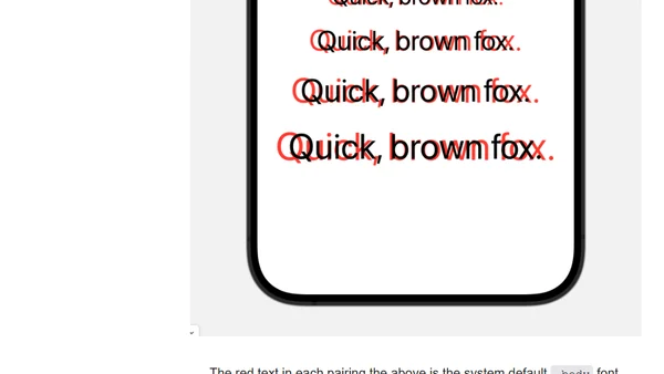 Scaled Metric Surprises on iOS &amp; iPadOS