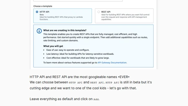 AWS Made Simple: Trigger a lambda function via API Gateway