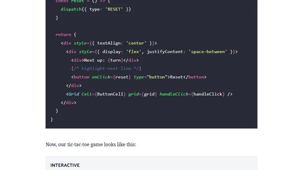 Tic-Tac-Toe in React