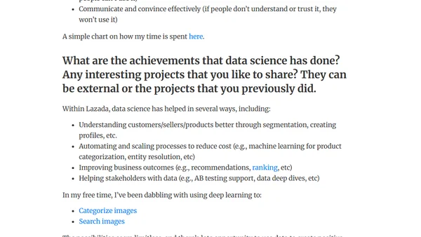 Tech in Asia - My Journey in Data Science and Advice for others