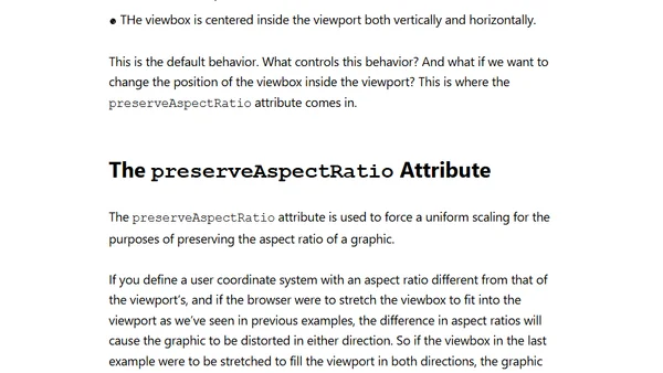 Understanding SVG Coordinate Systems and Transformations (Part 1) — The viewport, viewBox, and preserveAspectRatio