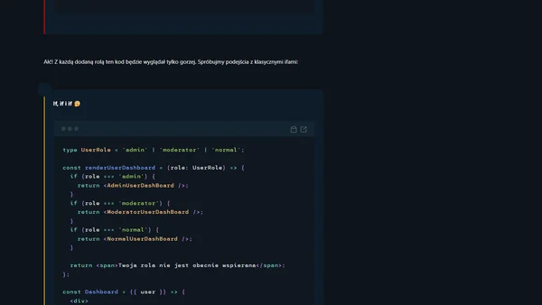 Pułapki konstrukcji warunkowych w React i JSX