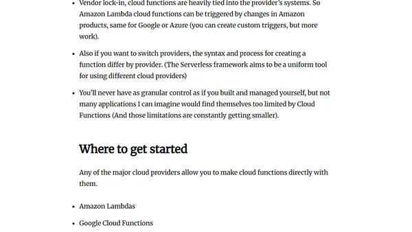 Cloud Functions - Server-Side Code On Demand