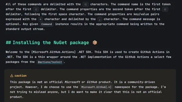 Hello from the GitHub Actions: Core .NET SDK