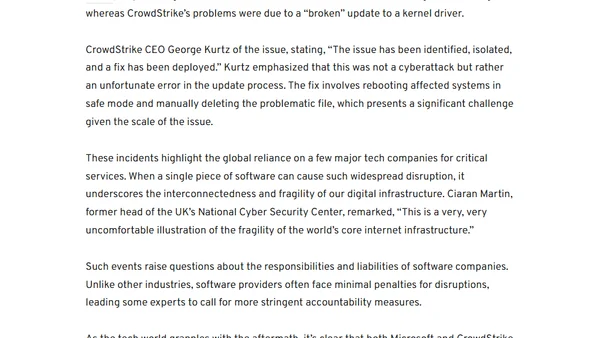 Microsoft: Large-scale Azure and CrowdStrike outages not related