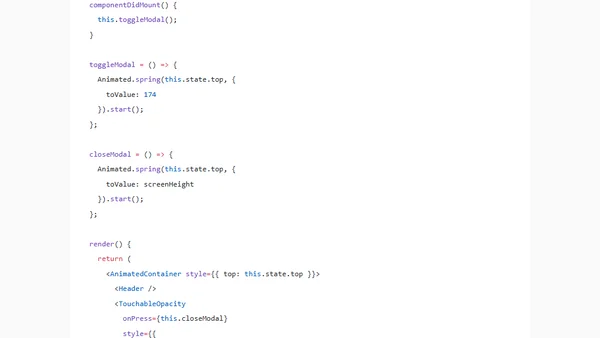 Build a Custom Modal with the Animated API in React Native