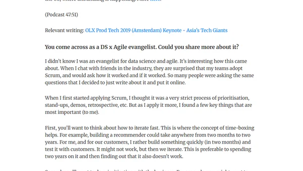 Datacast Podcast - Effective Data Science with Eugene Yan