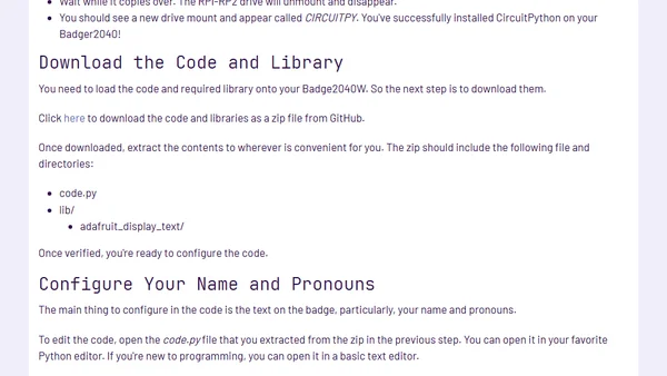Python-Powered eInk Name Badge