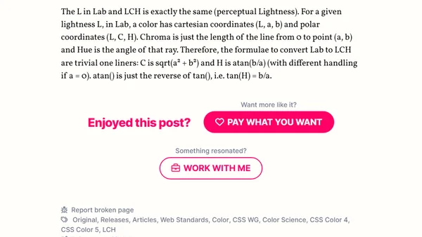 LCH colors in CSS: what, why, and how?