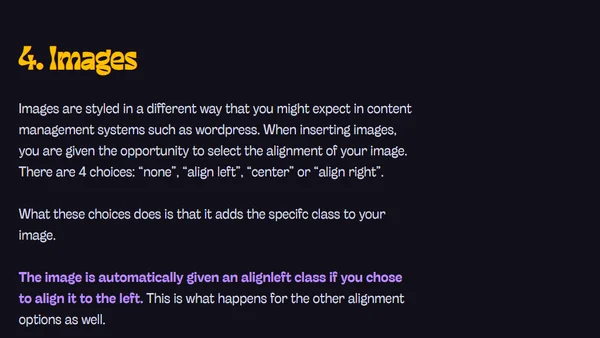 Creating a clean and simple website (Part 3 - Style the content and 6 items to take note)