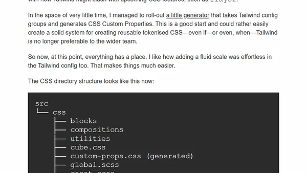 I used Tailwind for the U in CUBE CSS and I liked it