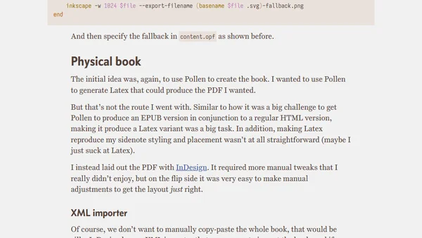 How I did the layout for my self-published book