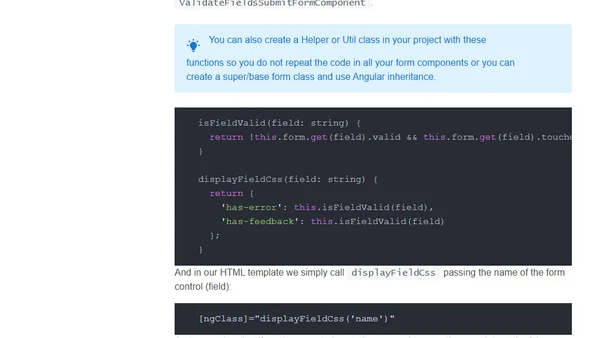 Angular Reactive Forms: trigger validation on submit