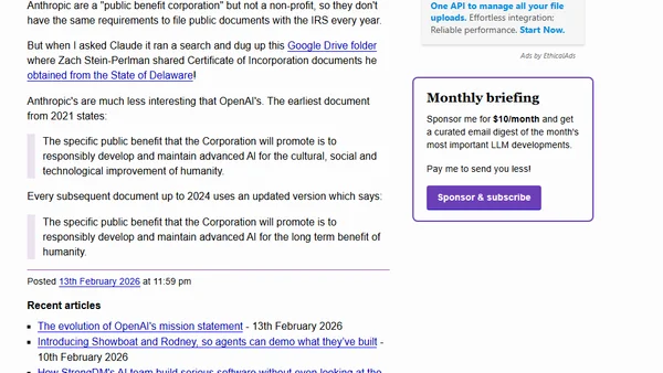 Anthropic's public benefit mission