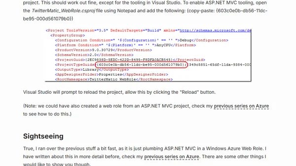 How we built TwitterMatic.net - Part 2: Creating an Azure project
