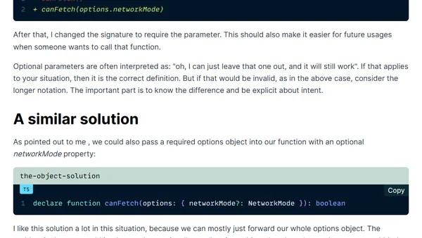 optional vs. undefined