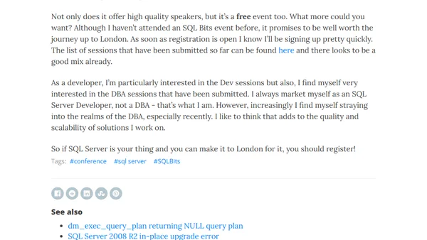 SQLBits VI - Upcoming SQL Server event