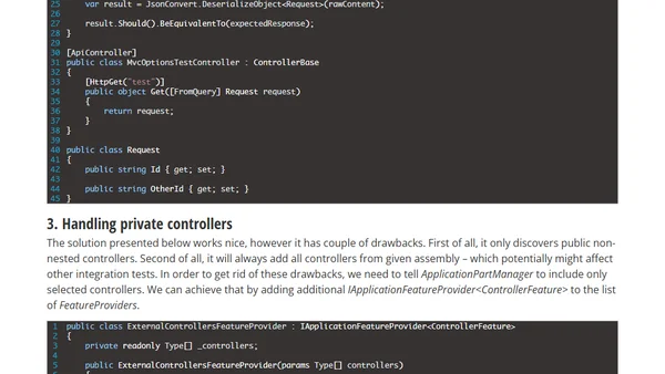 ASP.NET Core – adding controllers directly from integration tests