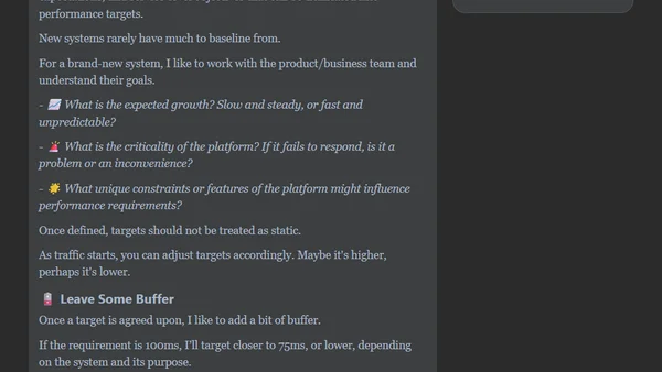 Performance testing without a target is like running a race with no finish line
