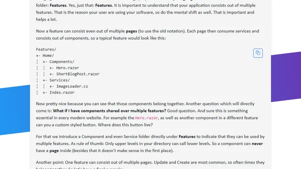 Blazor Project Structure