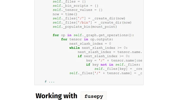 TensorFlow Filesystem - Access Tensors Differently