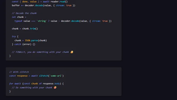 Streaming capabilities comes to zlFetch